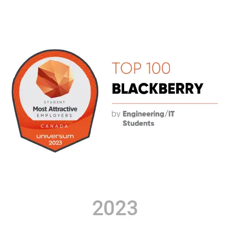 2023 BlackBerry wins Most Attractive Employers award